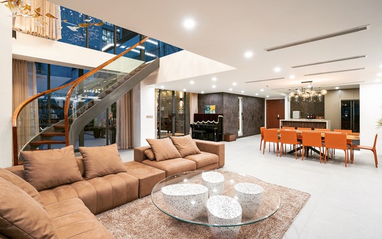 Ngắm căn hộ Duplex siêu rộng của đại gia đình ở Hà Nội