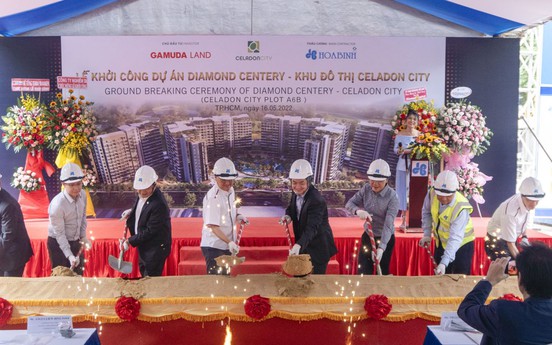 Hòa Bình khởi công xây dựng khu Diamond Centery - Khu đô thị Celadon City