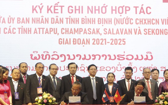Bình Định ký kết hợp tác với 4 tỉnh Nam Lào