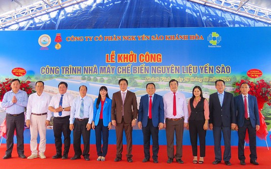 Yến sào Khánh Hòa tổ chức lễ khởi công công trình Nhà máy Chế biến nguyên liệu Yến sào