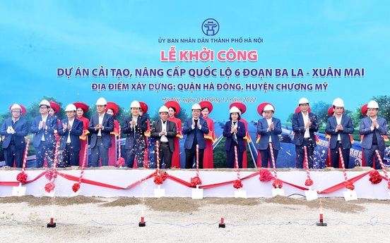 Hà Nội: Khởi công dự án cải tạo, nâng cấp Quốc lộ 6 đoạn Ba La - Xuân Mai
