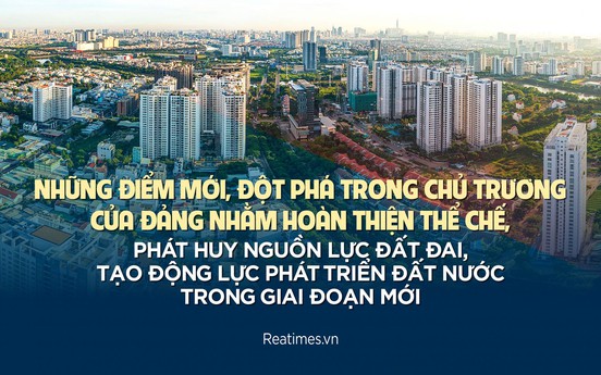 Những điểm mới, đột phá trong chủ trương của Đảng nhằm hoàn thiện thể chế, phát huy nguồn lực đất đai, tạo động lực phát triển đất nước trong giai đoạn mới