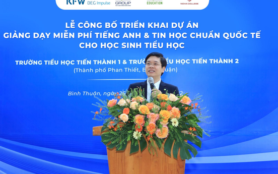 Ngân hàng tái thiết Đức đồng hành cùng NovaGroup tài trợ dự án giáo dục cho học sinh tiểu học