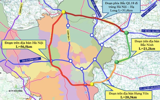 Hà Nội: Đồng ý chủ trương triển khai dự án đầu tư xây dựng tuyến đường Vành đai 4