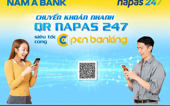 Nam A Bank tiên phong chuyển khoản nhanh NAPAS 247 bằng mã QR