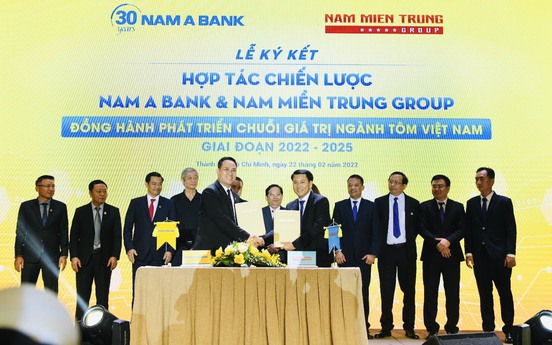 Nam A Bank ký kết hợp tác phát triển chuỗi giá trị ngành tôm Việt Nam với quy mô lên đến 30.000 tỷ đồng