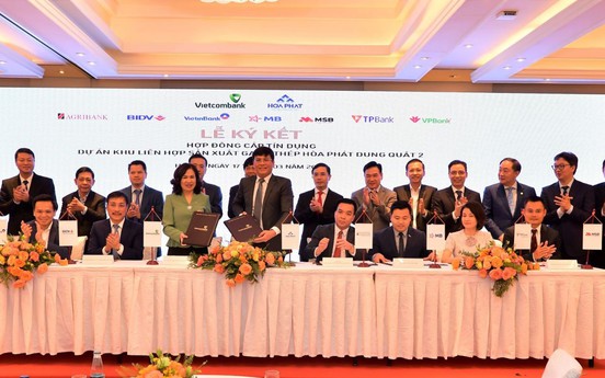 Vietcombank là đầu mối thu xếp khoản cam kết cấp tín dụng 35 nghìn tỷ đồng cho Dự án Khu liên hợp sản xuất gang thép Hòa Phát Dung Quất 2