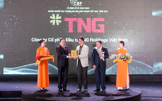 TNG Holdings Vietnam được vinh danh “Doanh nghiệp đạt chuẩn văn hóa kinh doanh Việt Nam“