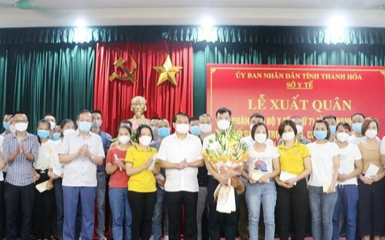 Thanh Hoá: Thêm 59 cán bộ y tế lên đường vào TP.HCM chống dịch