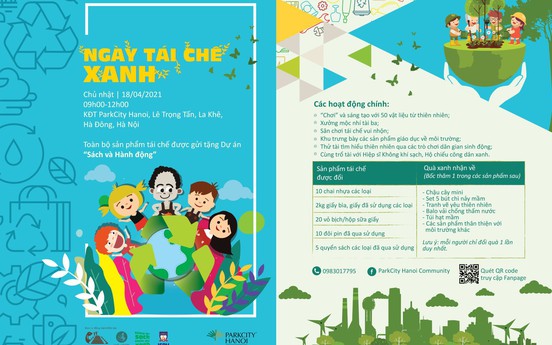 ParkCity Hanoi tổ chức “Ngày Tái Chế Xanh“ bảo vệ môi trường