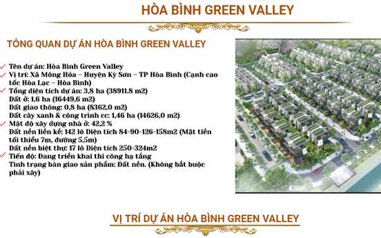 Hòa Bình: Vẽ dự án “ma” Hòa Bình Green Valley rao bán 159 lô đất trúng đấu giá