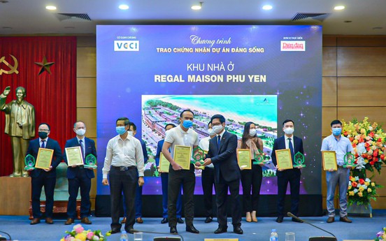 Regal Maison Phu Yen của Đất Xanh Miền Trung được vinh danh tại “Dự án đáng sống 2021” 