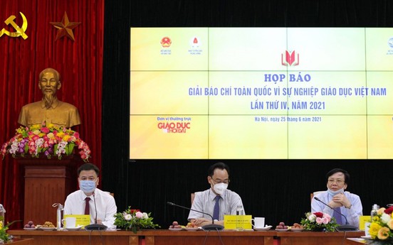 Họp báo giới thiệu Giải báo chí toàn quốc “Vì sự nghiệp giáo dục Việt Nam” năm 2021