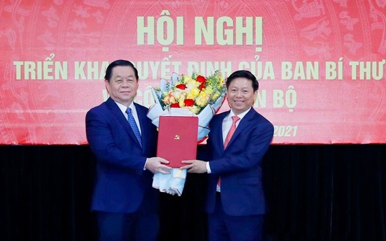 Ông Trần Thanh Lâm được bổ nhiệm làm Phó trưởng Ban Tuyên giáo Trung ương