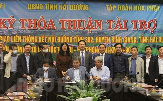 Tập đoàn Hòa Phát tài trợ tỉnh Hải Dương xây dựng nút giao cao tốc Hà Nội - Hải Phòng