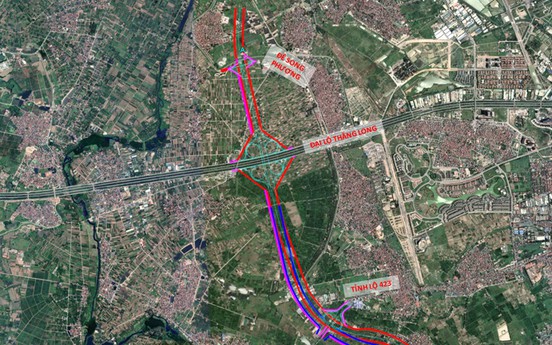 Hà Nội công bố chỉ giới đường đỏ đường siêu dự án Vành đai 4 tại Hoài Đức