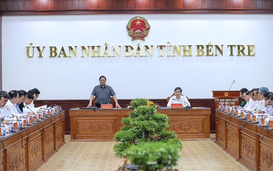Thủ tướng Phạm Minh Chính làm việc với Ban Thường vụ Tỉnh ủy Bến Tre