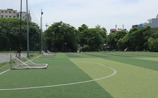 Hà Nội: Tháo dỡ một số hạng mục vi phạm xây dựng ở công viên Tuổi Trẻ