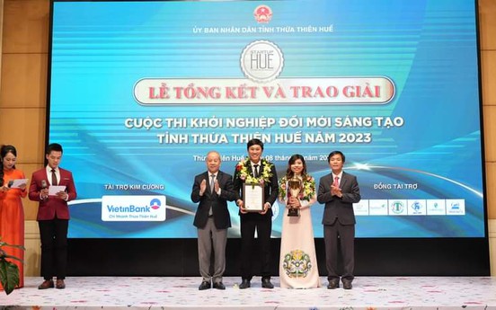 Thừa Thiên Huế: Trao giải thưởng cuộc thi Khởi nghiệp đổi mới sáng tạo năm 2023