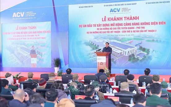 Thủ tướng Phạm Minh Chính dự lễ khánh thành đồng loạt 4 dự án giao thông trọng điểm