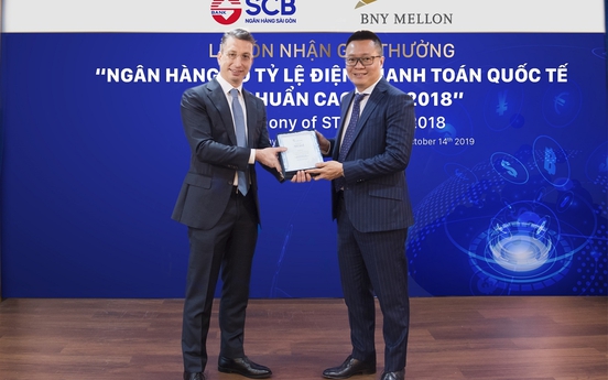 SCB nhận giải thưởng thanh toán quốc tế