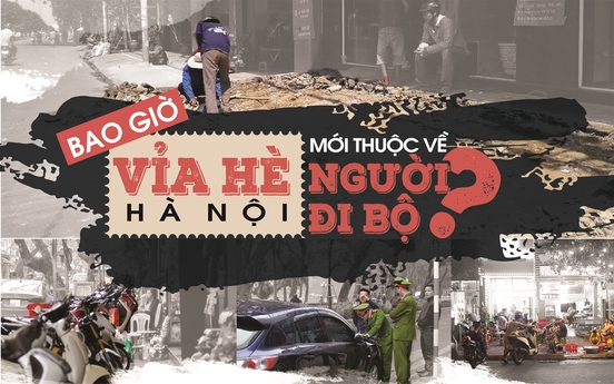 Bao giờ vỉa hè Hà Nội mới thuộc về người đi bộ?