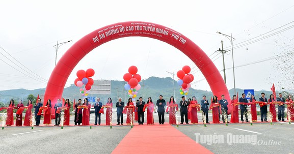 Cao tốc Tuyên Quang - Phú Thọ chính thức khánh thành đưa vào sử dụng