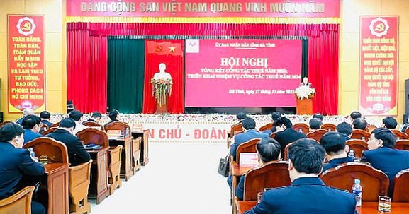 Hà Tĩnh: Hoàn thành xuất sắc nhiệm vụ công tác thuế năm 2023