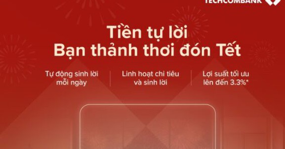 Techcombank ra mắt tính năng mới: Bật để "tiền tự sinh lời"