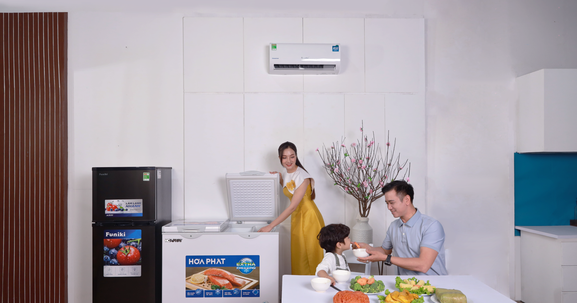 Sắm Tết và nhận nghìn quà tặng từ các sản phẩm Điện lạnh Hoà Phát