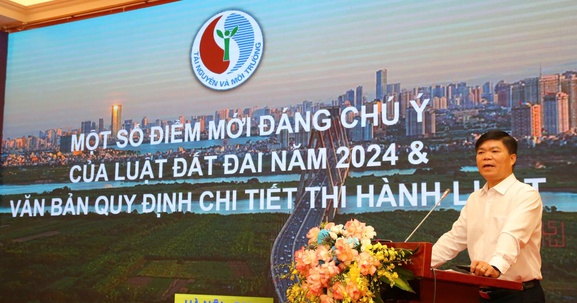 Đại diện Bộ Tài nguyên và Môi trường chỉ ra 8 điểm mới đáng chú ý của Luật Đất đai 2024
