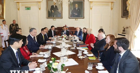 Tổng Bí thư, Chủ tịch nước Tô Lâm hội đàm với Tổng thống Ireland Michael Higgins