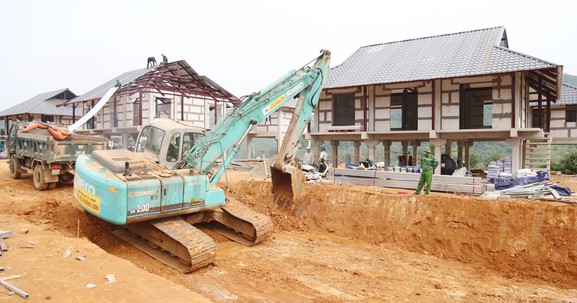 Lào Cai: Cận cảnh thi công khu tái định cư thôn Làng Nủ