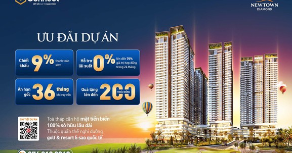 SeABank ưu đãi lãi suất 0% cho khách hàng vay mua căn hộ tại dự án Newtown Diamond