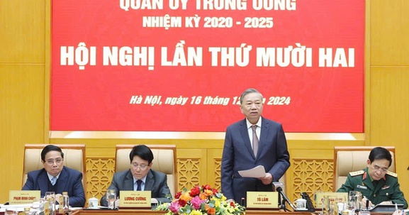 Tổng Bí thư Tô Lâm chủ trì Hội nghị Quân ủy Trung ương