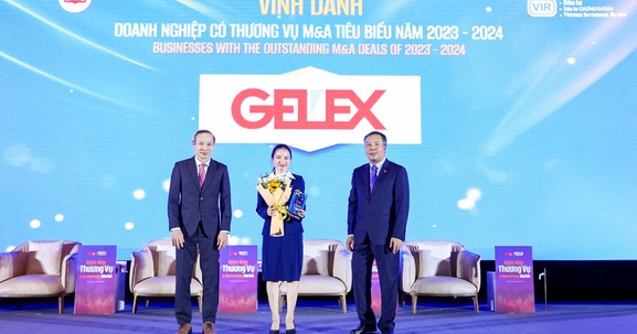 GELEX lần thứ 2 được vinh danh Doanh nghiệp có thương vụ M&A tiêu biểu
