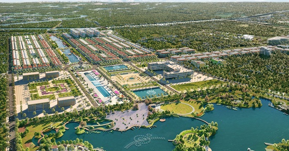 Sắc xanh tại công viên Sun World trong đô thị nghỉ dưỡng Sun Group Hà Nam