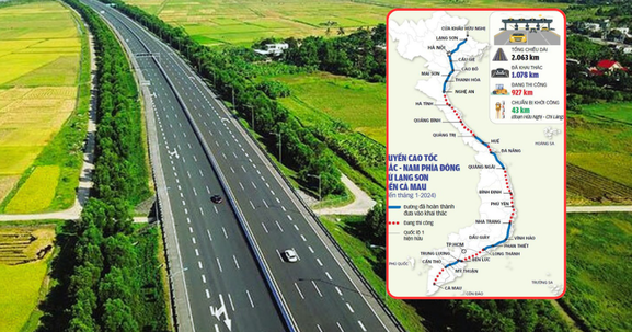 Sẽ nối thông toàn tuyến cao tốc Bắc - Nam vào năm 2025