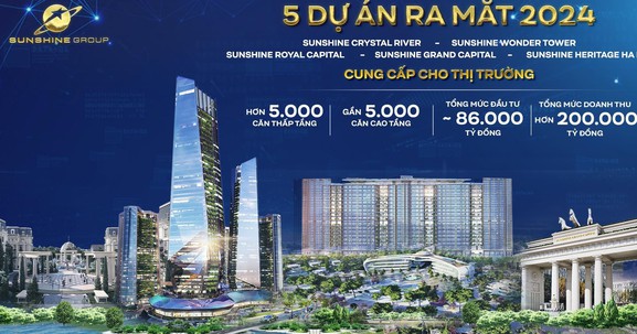 5 dự án Chủ tịch Sunshine Group công bố ra mắt năm 2024 có gì đặc biệt?