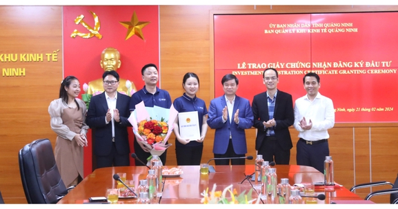 Quảng Ninh trao giấy chứng nhận đầu tư cho 2 dự án FDI với tổng đầu tư trên 330 triệu USD