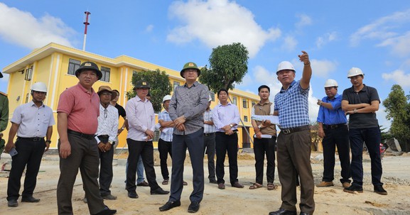 Giám đốc Công an tỉnh Thừa Thiên Huế kiểm tra tiến độ các công trình xây dựng trụ sở đơn vị