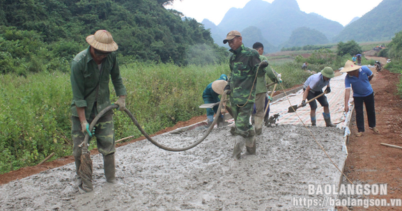 Lạng Sơn: Xây dựng xã nông thôn mới nâng cao chung sức từ người dân