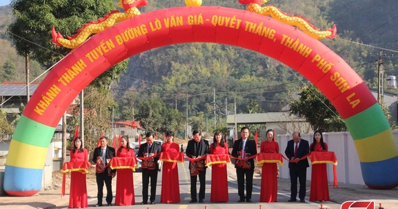 Sơn La: Khánh thành tuyến đường Lò Văn Giá - Quyết Thắng