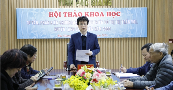 Bắc Giang: Tư vấn, phản biện chương trình phát triển đô thị thị trấn Vôi đến năm 2035