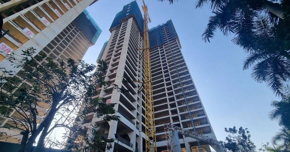 Tổ hợp cao tầng Sunshine Sky City tốc lực thi công với kế hoạch từ giữa tháng 4/2024 sẽ cất nóc thêm 3 tòa tháp