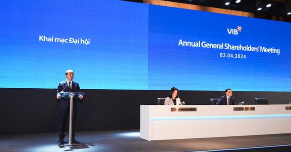 ĐHĐCĐ 2024 VIB: Tham vọng lợi nhuận 12.000 tỷ đồng, kỳ vọng nợ xấu giảm, tổng chia cổ tức và thưởng tỷ lệ 29,5%