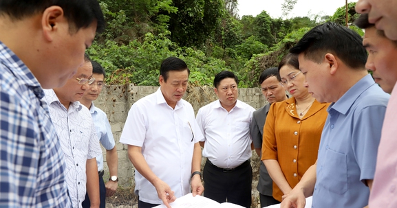 Hà Giang: Chủ tịch tỉnh kiểm tra một số dự án đầu tư tại Khu kinh tế cửa khẩu Thanh Thủy