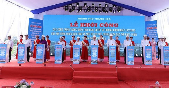 Thanh Hóa: Khởi công 4 dự án trọng điểm