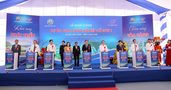 Lạng Sơn: Khởi công dự án Cụm công nghiệp Hồ Sơn 1
