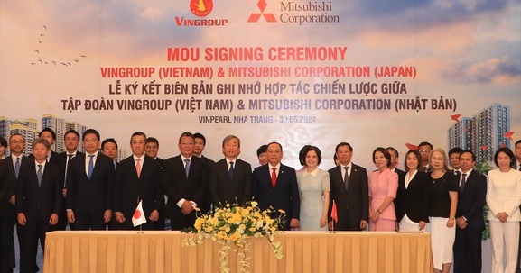 Vingroup và Mitsubishi Corporation ký biên bản ghi nhớ hợp tác chiến lược toàn diện